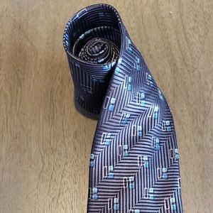 Ermenegildo Zegna Silver Necktie